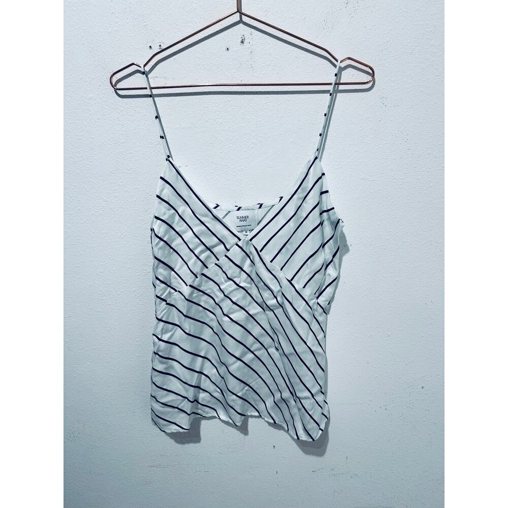 SUMMER AWAY Black White Striped Pattern Vacay Top Bottom Combined Set - Picture 3 of 16